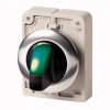 Eaton Переключатель плоский 30мм, с подсветкой, с фиксацией, зеленый, 3 позиции M30C-FWRLK3-G