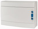 Eaton Навесной шкаф IP65, 1 ряд 18 модулей УФ-стойкий поликарбонат, индустриальная серия, N/PE клеммы в комплекте, глухая дверь IKA-1/18-SR-UV
