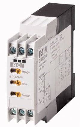 Фотография товара 'Eaton Реле времени многофункциональное, 1 перекидных контакта, разъем для подкл. Потенциометра, 400 В АС ETR4-69-W'