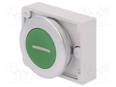 Фотография товара 'Eaton Кнопка плоская 30мм, с фиксацией M30C-FD-G-X1'