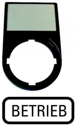 Фотография товара 'Eaton Шильдик "BETRIEB" с держателем 30х50, цвет черный M22S-ST-D7'