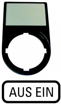 Фотография товара 'Eaton Шильдик "AUS EIN" с держателем 30х50, цвет черный M22S-ST-D10'