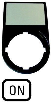 Фотография товара 'Eaton Шильдик "ON" с держателем 30х50, цвет черный M22S-ST-GB6'