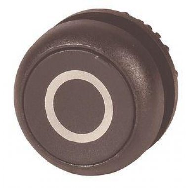 Фотография товара 'Eaton Головка кнопки без фиксации, цвет черный с обозначение O, черное лицевое кольцо M22S-D-S-X0'