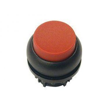 Фотография товара 'Eaton Головка кнопки выступающая с фиксацией, цвет красный, черное лицевое кольцо M22S-DRH-R'