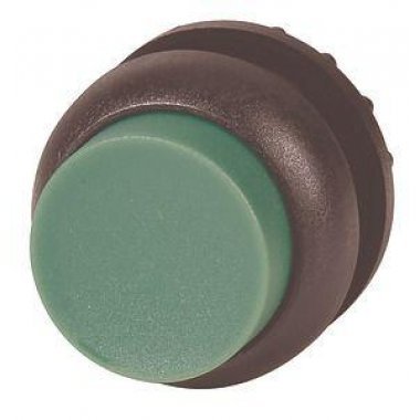 Фотография товара 'Eaton Головка кнопки выступающая с фиксацией, цвет зеленый, черное лицевое кольцо M22S-DRH-G'