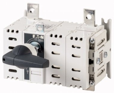 Фотография товара 'Eaton Выключатель-разъединитель постоянного тока, 2полюса, 160 А, серая ручка с удл.ось, монтаж на дверь шкафа DDC 160/2/M4/P-G'