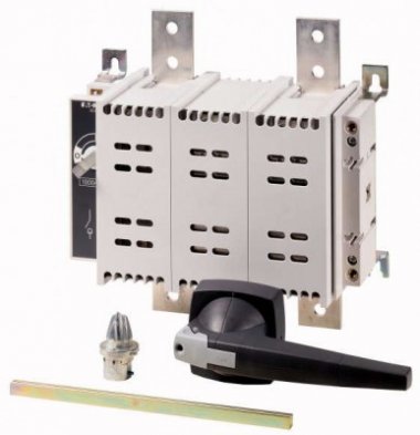 Фотография товара 'Eaton Выключатель-разъединитель постоянного тока, 2полюса, 1000 А, серая ручка с удл.ось, монтаж на дверь шкафа DDC-1000/2/M4/P-G'