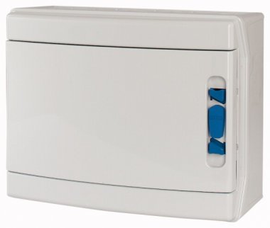 Фотография товара 'Eaton Навесной шкаф IP65, 1 ряд 12 модулей УФ-стойкий поликарбонат, индустриальная серия, N/PE клеммы в комплекте, глухая дверь IKA-1/12-SR-UV'