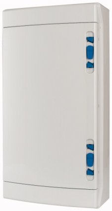 Фотография товара 'Eaton Навесной шкаф IP65, 3 ряда 36 модулей, УФ-стойкий поликарбонат, индустриальная серия, N/PE клеммы в комплекте, глухая дверь IKA-3/36-SR-UV'