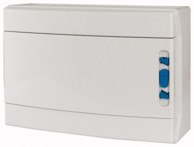 Фотография товара 'Eaton Навесной шкаф IP65, 1 ряд 18 модулей УФ-стойкий поликарбонат, индустриальная серия, N/PE клеммы в комплекте, глухая дверь IKA-1/18-SR-UV'