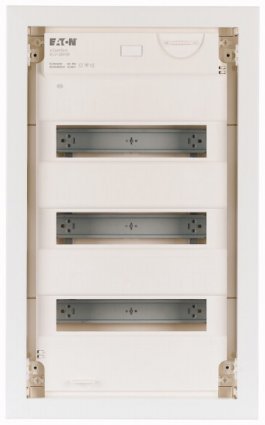 Фотография товара 'Eaton Компактный щит, встраиваемое исполнение (полые стены), 3 ряда, 36 модулей, стальная дверь KLV-36HWS-F'