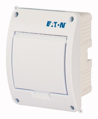 Фотография товара 'Eaton Компактный щит встроенного исполнения, 1ряд, 5 модулей, белая дверь, пластик BC-U-1/5-TW-ECO'