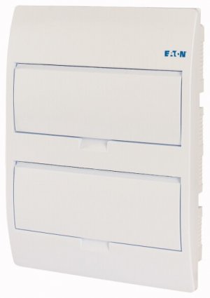 Фотография товара 'Eaton Компактный щит встроенного исполнения, 2 ряда, 24 модуля, белая дверь, пластик BC-U-2/24-TW-ECO'