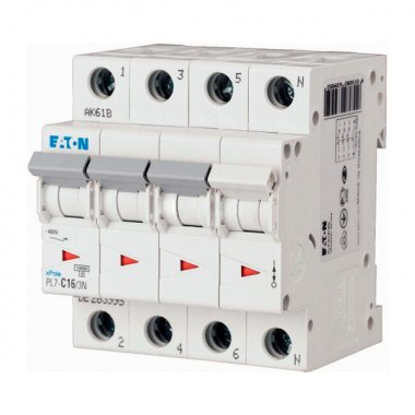 Фотография товара 'Eaton Модульный автоматический выключатель PL7-D1/3N'