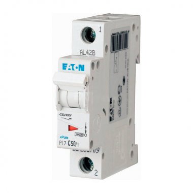 Фотография товара 'Eaton Модульный автоматический выключатель PL7-B50/1'