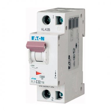 Фотография товара 'Eaton Модульный автоматический выключатель PL7-C32/1N'