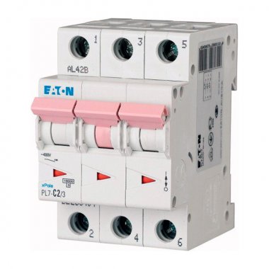 Фотография товара 'Eaton Модульный автоматический выключатель PL7-C2/3'