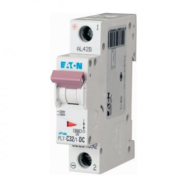 Фотография товара 'Eaton Модульный автоматический выключатель PL7-C32/1-DC'