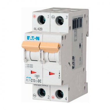Фотография товара 'Eaton Модульный автоматический выключатель PL7-C13/2-DC'