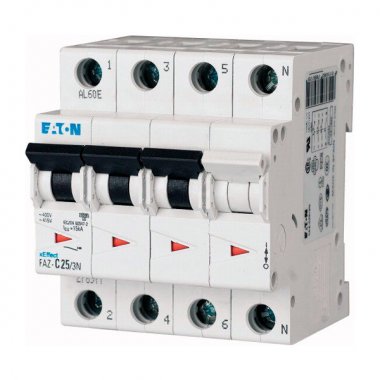 Фотография товара 'Eaton Модульный автоматический выключатель FAZ-D63/3N'