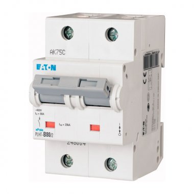 Фотография товара 'Eaton Модульный автоматический выключатель PLHT-D80/2'