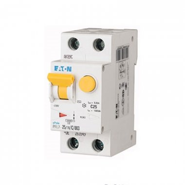 Фотография товара 'Eaton Дифференциальный автоматический выключатель 25/0,3А (AC), кривая отключения С, 1PlusN полюсов, откл. способность 10 кА PFL7-25/1N/C/03'
