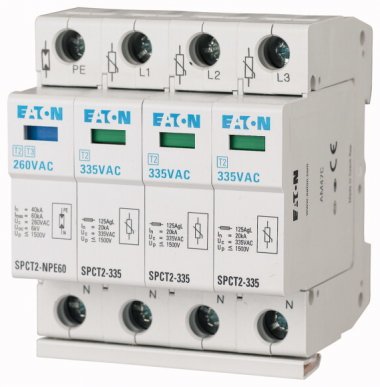 Фотография товара 'Eaton Ограничитель перенапряжения, класс С SPCT2-580-3PlusNPE'