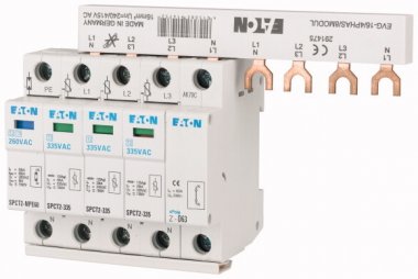 Фотография товара 'Eaton Ограничитель перенапряжения, класс С SPCT2-280-3PlusNPE/BB'