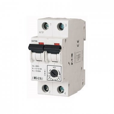 Фотография товара 'Eaton Модульный автомат защиты двигателя 0,63 А, 2 полюса Z-MS-0,63/2'