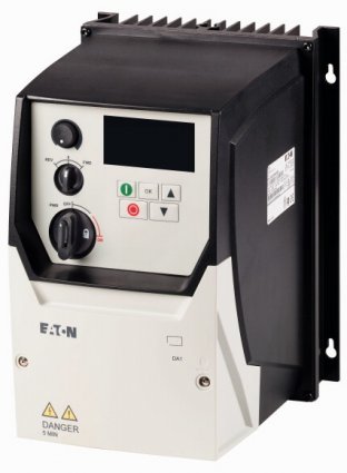 Фотография товара 'Eaton Преобразователь частоты DA1 3~400В 5,8A 2,2кВт, встроенный фильтр ЭМС, IP66, локальное управление DA1-345D8FB-B6SC'