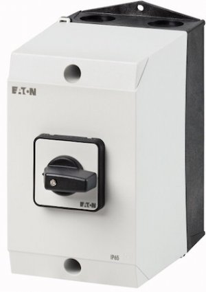 Фотография товара 'Eaton Кулачковый переключатель в корпусе 5P, Ie = 25A, Пол. 1-2, 90 ° 48х48 мм T3-5-8369/I2'