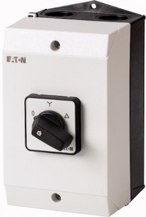 Фотография товара 'Eaton Переключатель звезда-треугольник, корпус 3P, Ie = 32A, Поз. 0-Y-D, 45 ° 48х48 мм T3-4-3/I2'