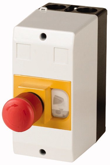 Фотография товара 'Eaton Изолированный корпус, IP65, Plus кнопка аварийного останова, отмена фиксации ключом , для PKZM01 , СА CI-PKZ01-NA-PVS'