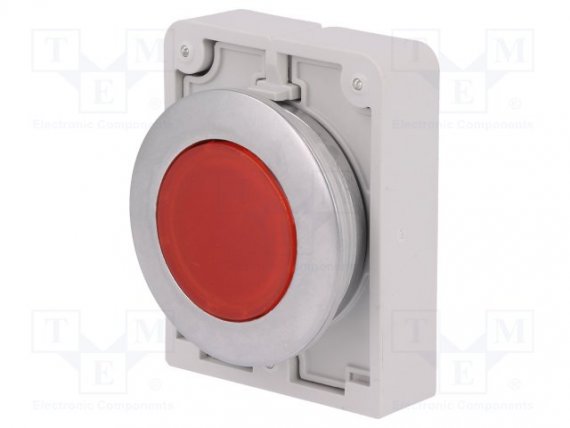 Фотография товара 'Eaton Кнопка плоская 30мм, красная, с подсветкой M30C-FDL-R'