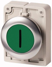 Фотография товара 'Eaton Кнопка плоская 30мм, с подсветкой M30C-FDL-G-X1'