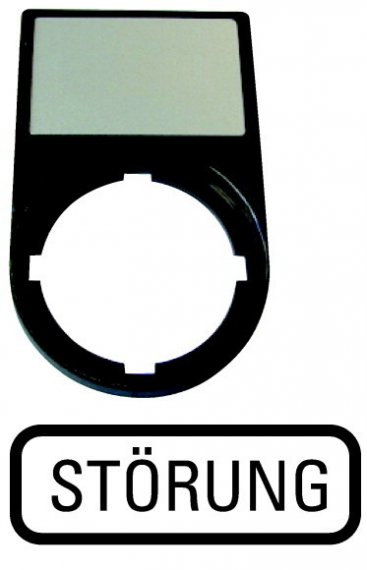 Фотография товара 'Eaton Шильдик "STORUNG" с держателем 30х50, цвет черный M22S-ST-D8'