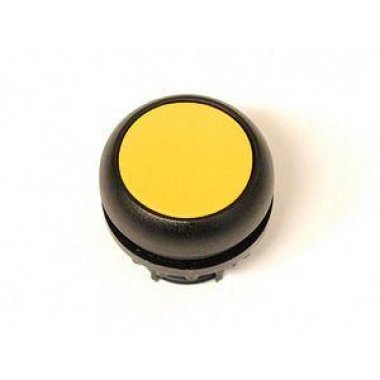 Фотография товара 'Eaton Головка кнопки с фиксацией, цвет желтый, черное лицевое кольцо M22S-DR-Y'