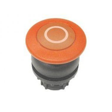 Фотография товара 'Eaton Головка кнопки грибовидная, без фиксации, цвет красный, черное лицевое кольцо M22S-DP-R-X0'