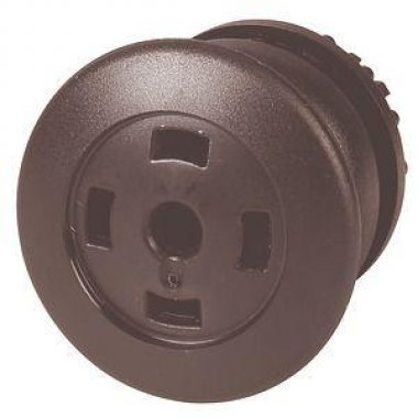 Фотография товара 'Eaton Головка кнопки грибовидная, без фиксации, пустая, цвет черный, черное лицевое кольцо M22S-DP-S-X'