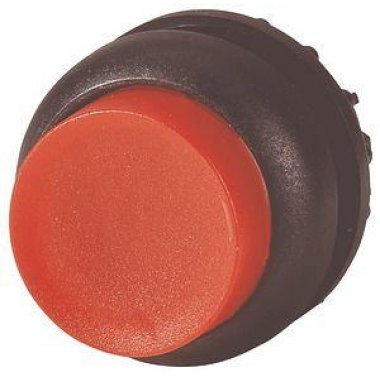 Фотография товара 'Eaton Головка кнопки выступающая с фиксацией, с подсветкой, цвет красный, черное лицевое кольцо M22S-DRLH-R'