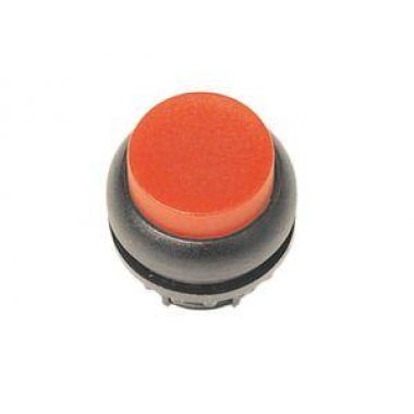 Фотография товара 'Eaton Головка кнопки с подсветкой, выступающие, без фиксации, цвет красный, черное лицевое кольцо M22S-DLH-R'