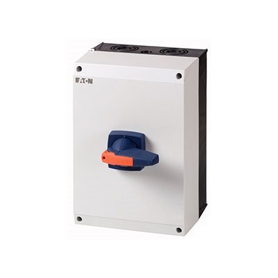 Фотография товара 'Eaton Выключатель-разъединитель 3P, замок, ручка синяя DMM-160/3/I5/P-B'