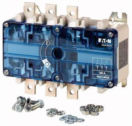 Фотография товара 'Eaton Выключатель-разъединитель Dumeco без оси и рукояти, видимый разрыв, туннельные Зажимы, 160А, 3Р DMV160N/3'