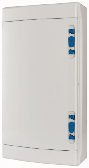 Фотография товара 'Eaton Навесной шкаф IP65, 3 ряда 36 модулей, УФ-стойкий поликарбонат, индустриальная серия, N/PE клеммы в комплекте, глухая дверь IKA-3/36-SR-UV'