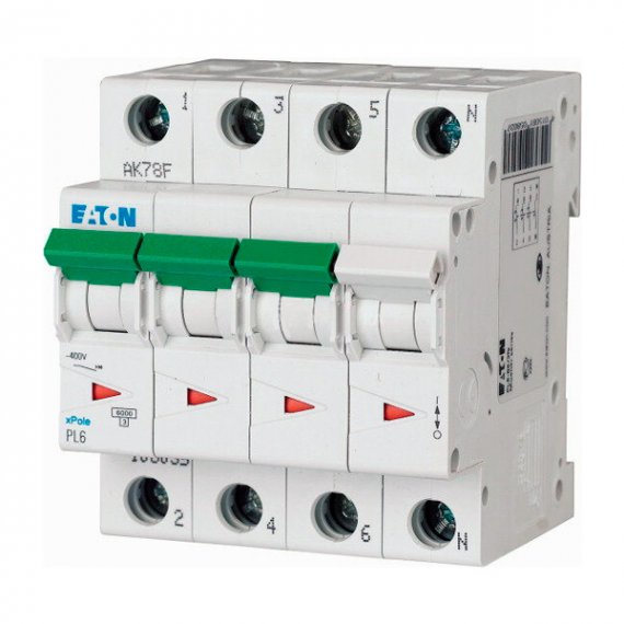 Фотография товара 'Eaton Модульный автоматический выключатель PL6-B3,5/3N'