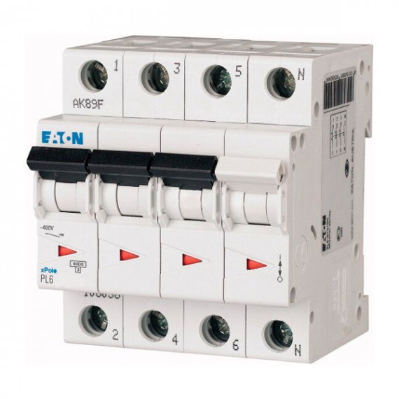 Фотография товара 'Eaton Модульный автоматический выключатель PL6-D32/3N'