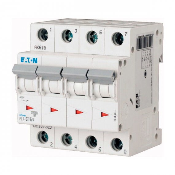 Фотография товара 'Eaton Модульный автоматический выключатель PL7-B50/4'