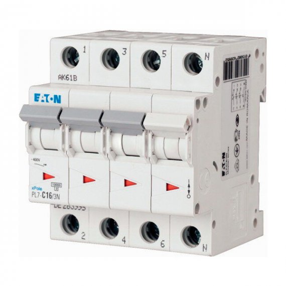 Фотография товара 'Eaton Модульный автоматический выключатель PL7-D3/3N'