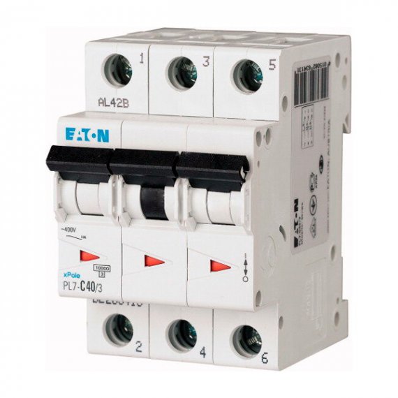 Фотография товара 'Eaton Модульный автоматический выключатель PL7-D40/3'
